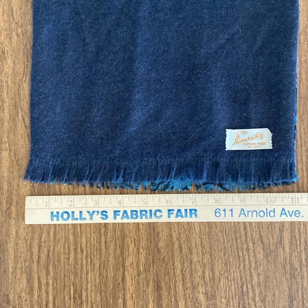Vintage Zephyr Wool/Silk Reversible  Scarf